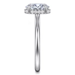 Gabriel & Co. Aldon - 14K White Gold Oval Diamond Engagement Ring