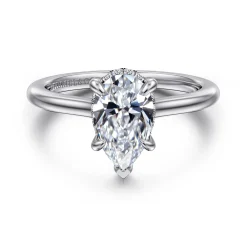 Online Gabriel & Co. Aldon - 14K White Gold Pear Shape Diamond Engagement Ring