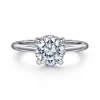 Outlet Gabriel & Co. Aldon - 14K White Gold Round Diamond Engagement Ring