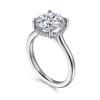Discount Gabriel & Co. Aldon - 14K White Gold Round Diamond Engagement Ring