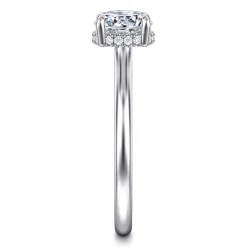 Clearance Gabriel & Co. Aldon - 14K White Gold Round Diamond Engagement Ring