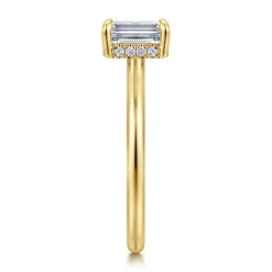 Outlet Gabriel & Co. Aldon - 14K Yellow Gold Emerald Cut Diamond Engagement Ring