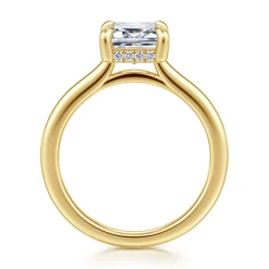 Outlet Gabriel & Co. Aldon - 14K Yellow Gold Emerald Cut Diamond Engagement Ring
