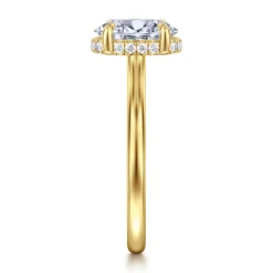 Online Gabriel & Co. Aldon - 14K Yellow Gold Oval Diamond Engagement Ring