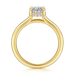 Online Gabriel & Co. Aldon - 14K Yellow Gold Oval Diamond Engagement Ring
