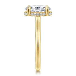 Online Gabriel & Co. Aldon - 14K Yellow Gold Oval Diamond Engagement Ring