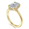 Online Gabriel & Co. Aldon - 14K Yellow Gold Oval Diamond Engagement Ring