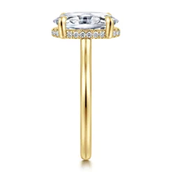 Online Gabriel & Co. Aldon - 14K Yellow Gold Oval Diamond Engagement Ring