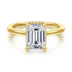 Gabriel & Co. Aldon - 14K Yellow Gold Radiant Cut Diamond Engagement Ring