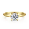 Discount Gabriel & Co. Aldon - 14K Yellow Gold Round Diamond Engagement Ring