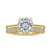 Sale Gabriel & Co. Aldon - 14K Yellow Gold Round Solitaire Diamond Engagement Ring