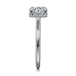 Online Gabriel & Co. Aldon - Platinum Round Diamond Engagement Ring