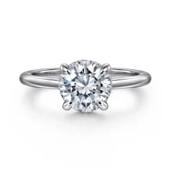 Online Gabriel & Co. Aldon - Platinum Round Diamond Engagement Ring