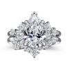 Gabriel & Co. Alexa - 14K White Gold Pear Shape Diamond Engagement Ring