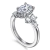 Sale Gabriel & Co. Alexa - 14K White Gold Pear Shape Diamond Engagement Ring