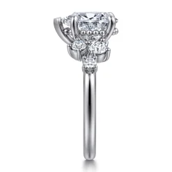 Sale Gabriel & Co. Alexa - 14K White Gold Pear Shape Diamond Engagement Ring