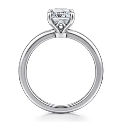 Gabriel & Co. Ali - 14K White Gold Cushion Cut Diamond Engagement Ring