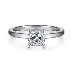 Discount Gabriel & Co. Ali - 14K White Gold Cushion Cut Diamond Engagement Ring