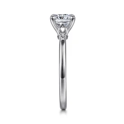 Discount Gabriel & Co. Ali - 14K White Gold Cushion Cut Diamond Engagement Ring