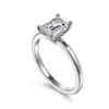 Hot Gabriel & Co. Ali - 14K White Gold Emerald Cut Diamond Engagement Ring