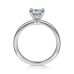 Hot Gabriel & Co. Ali - 14K White Gold Emerald Cut Diamond Engagement Ring