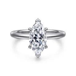 Online Gabriel & Co. Ali - 14K White Gold Marquise Shape Diamond Engagement Ring
