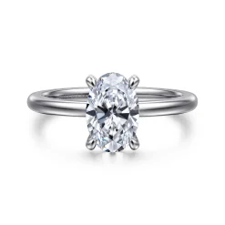 Online Gabriel & Co. Ali - 14K White Gold Oval Diamond Engagement Ring