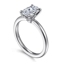 Online Gabriel & Co. Ali - 14K White Gold Oval Diamond Engagement Ring