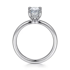 Outlet Gabriel & Co. Ali - 14K White Gold Oval Diamond Engagement Ring