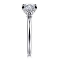 Clearance Gabriel & Co. Ali - 14K White Gold Princess Cut Diamond Engagement Ring