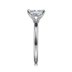 Outlet Gabriel & Co. Ali - 14K White Gold Rectangular Radiant Cut Diamond Engagement Ring