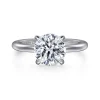 Gabriel & Co. Ali - 14K White Gold Round Diamond Engagement Ring