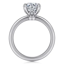 Gabriel & Co. Ali - 14K White Gold Round Diamond Engagement Ring