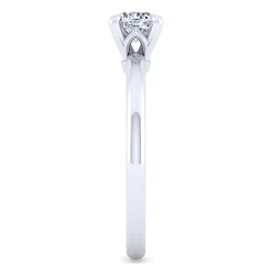 Best Gabriel & Co. Ali - 14K White Gold Round Diamond Engagement Ring