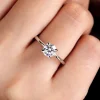 Outlet Gabriel & Co. Ali - 14K White Gold Round Diamond Engagement Ring