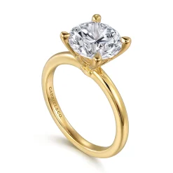 Best Gabriel & Co. Ali - 14K Yellow Gold Diamond Engagement Ring