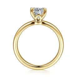 Online Gabriel & Co. Ali - 14K Yellow Gold Round Diamond Engagement Ring