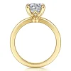 Discount Gabriel & Co. Ali - 14K Yellow Gold Round Diamond Engagement Ring