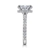 Outlet Gabriel & Co. Alina - 14K White Gold Hidden Halo Oval Diamond Engagement Ring