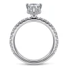 Gabriel & Co. Alina - 14K White Gold Hidden Halo Pear Shape Diamond Engagement Ring