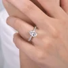 Gabriel & Co. Alina - 14K White Gold Hidden Halo Pear Shape Diamond Engagement Ring