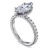 Best Gabriel & Co. Alina - 14K White Gold Hidden Halo Marquise Shape Diamond Engagement Ring