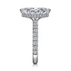 Clearance Gabriel & Co. Alina - 14K White Gold Hidden Halo Marquise Halo Diamond Engagement Ring