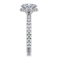 Hot Gabriel & Co. Alina - 14K White Gold Oval Diamond Engagement Ring