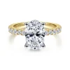 Online Gabriel & Co. Alina - 14K White-Yellow Gold Oval Diamond Engagement Ring