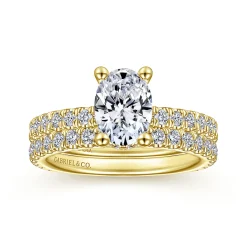 Online Gabriel & Co. Alina - 14K Yellow Gold Hidden Halo Oval Diamond Engagement Ring