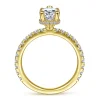 Clearance Gabriel & Co. Alina - 14K Yellow Gold Hidden Halo Pear Shape Diamond Engagement Ring