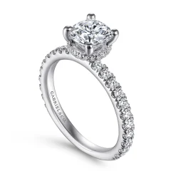 Online Gabriel & Co. Alina - Platinum Hidden Halo Round Diamond Engagement Ring