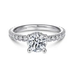 Online Gabriel & Co. Alina - Platinum Hidden Halo Round Diamond Engagement Ring