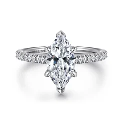 Online Gabriel & Co. Aline - 14K White Gold Marquise Shape Diamond Engagement Ring